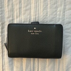 Kate Spade dark green Pebbled Leather wallet